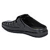 Egoss Black Men Leather Sandals