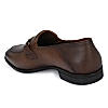 Egoss Tan Men Semi Formal Leather Loafers