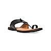 Regal Black Men Ethnic Kolhapuri Sandals