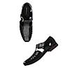 Imperio Black Men Ethnic Pathani Sandals