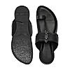 Regal Black Men Ethnic Kolhapuri Sandals