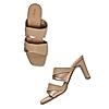 Rocia Beige Women High Block Heel Sandals