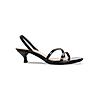 Rocia Black Women Patent Strappy Kitten Heels