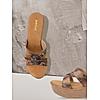 ROCIA BROWN WOMEN TEXTURED WEDGES