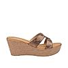 ROCIA BROWN WOMEN TEXTURED WEDGES