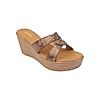 ROCIA BROWN WOMEN TEXTURED WEDGES