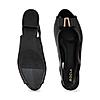 ROCIA BLACK WOMEN PEEP TOE SANDALS