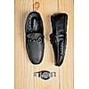 REGAL BLACK MENS CASUAL LEATHER LOAFERS