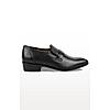 ZUCCARO BY REGAL BLACK MEN TEXTURED LEATHER FORMAL SHOES