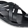 REGAL BLACK MEN STRAPPY LEATHER SANDALS