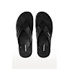 REGAL BLACK MEN LEATHER SLIPPERS