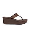 ROCIA BROWN WOMEN STONE WORK STRAP WEDGE