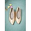 ROCIA BEIGE WOMEN PATENT KITTEN HEEL PUMPS