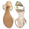 Rocia Gold Women Strappy Stilettos