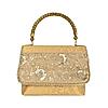 ROCIA Gold Women Lace Applique Handheld Bag