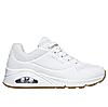 Skechers White Women Uno - Stand On Air Lace Up Sneakers