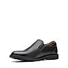 Clarks Mens Malwood Easy Black Leather Formal Slip On Shoes