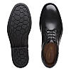 Clarks Mens Un Hugh Lace Black Leather Formal Lace Up Shoes