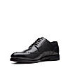 Clarks Mens Craftdean Wing Black Leather Formal Lace Up Shoes