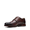 Clarks Mens Craftdean Wing Dark Tan Leather Formal Lace Up Shoes
