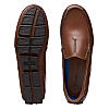 Clarks Mens Markman Seam Dark Tan Leather Loafers
