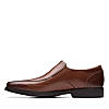 Clarks Mens Clarkslite Ave Tan Leather Formal Slip On Shoes