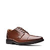 Clarks Mens Clarkslite Cap Tan Leather Formal Lace Up Shoes