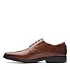 Clarks Mens Clarkslite Low Tan Leather Formal Lace Up Shoes