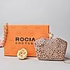 Rocia By Regal Champagne Women Diamond Encrusted Metal Clutch