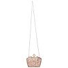 Rocia By Regal Champagne Women Diamond Encrusted Metal Clutch