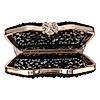 Rocia By Regal Black Women Diamond Encrusted Metal Clutch