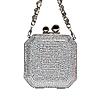 Rocia By Regal Silver Women Diamond Encrusted Metal Clutch