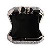 Rocia By Regal Silver Women Diamond Encrusted Metal Clutch