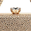 Rocia By Regal Gold Women Diamond Studded Metal Clutch