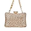 Rocia By Regal Gold Women Diamond Encrusted Metal Clutch