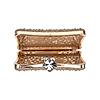 Rocia By Regal Gold Women Diamond Encrusted Metal Clutch