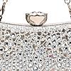 Rocia By Regal Silver Women Diamond Encrusted Metal Clutch