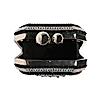 Rocia By Regal Black Women Diamond Encrusted Metal Clutch