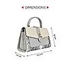 ROCIA Grey Women Casual Animal Skin Combo Handheld Bag