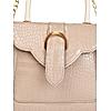 ROCIA Beige Women Croco Textured Handheld Bag