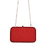 ROCIA Maroon Women Lace Applique Clutch