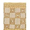 ROCIA Gold Women Hand Embroidered Wristlet