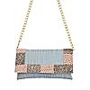 ROCIA Sky Blue Women Pearl Embroidered Clutch