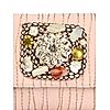 ROCIA Pink Women Silk Clutch With Fitting