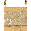 ROCIA Gold Women Lace Applique Handheld Bag