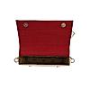 ROCIA Maroon Women Raw Silk Embellished Flower Handheld Bag