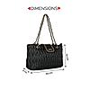 Rocia By Regal Black Women Quilted Day Bag