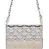 Rocia By Regal Silver Women Heavy Hand Embroidered Bag