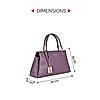 Rocia Purple Women Solid Casual Drymill Handbag