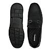 Regal Black Men Casual Leather Buckled Slip Ons